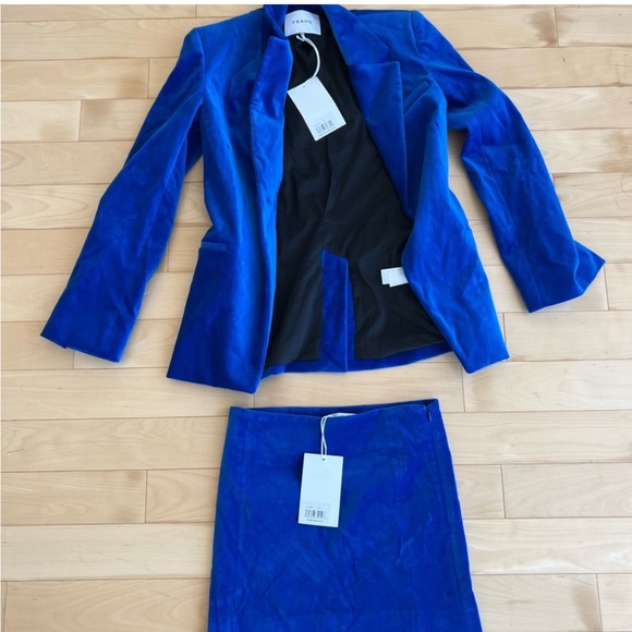 Frame velvet blazer and skirt set - Picture 9 of 10